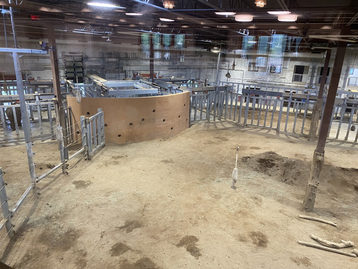 Overhead View in Elephant Trek Barn