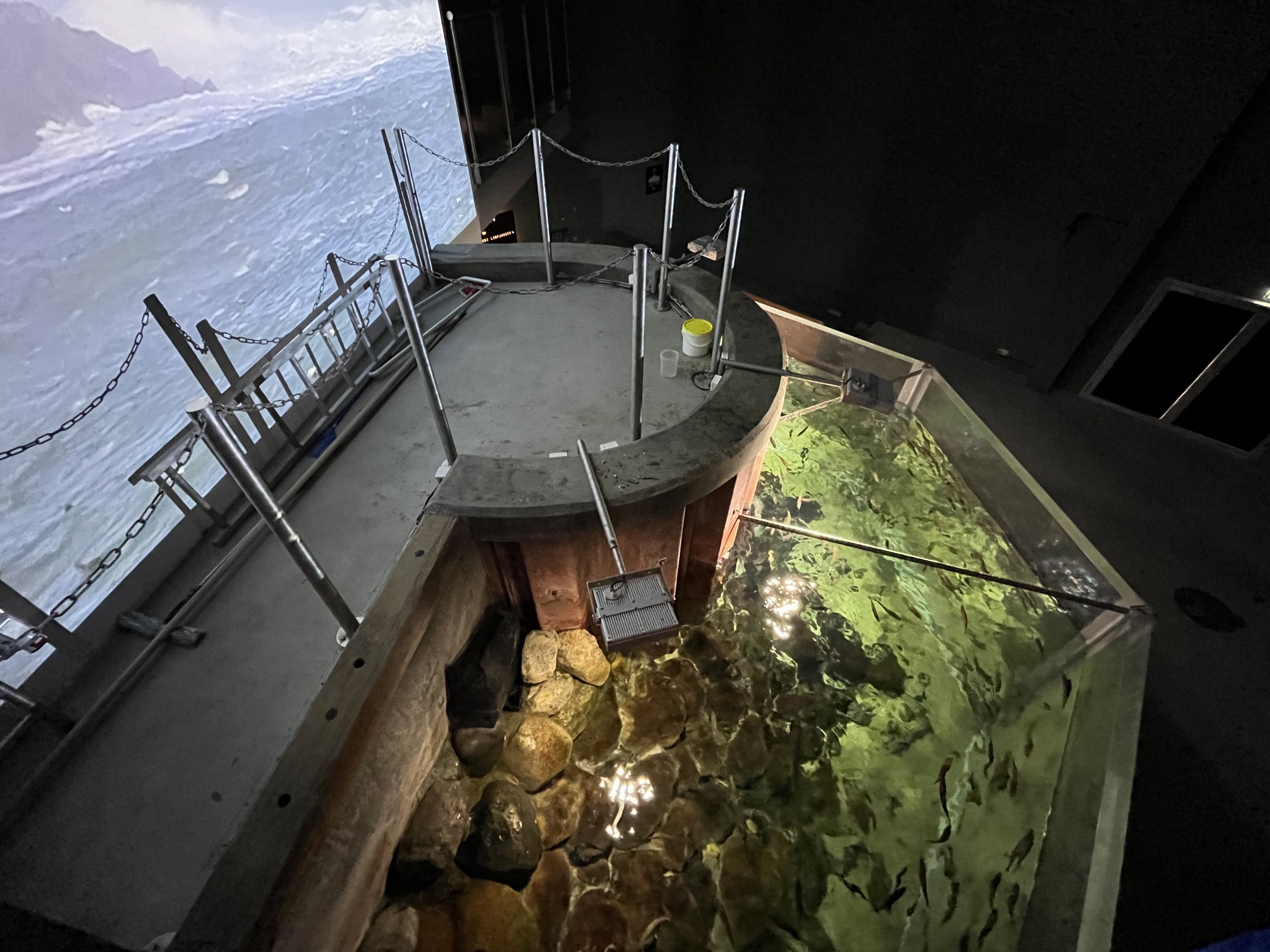 Overhead view of North Sea Tank