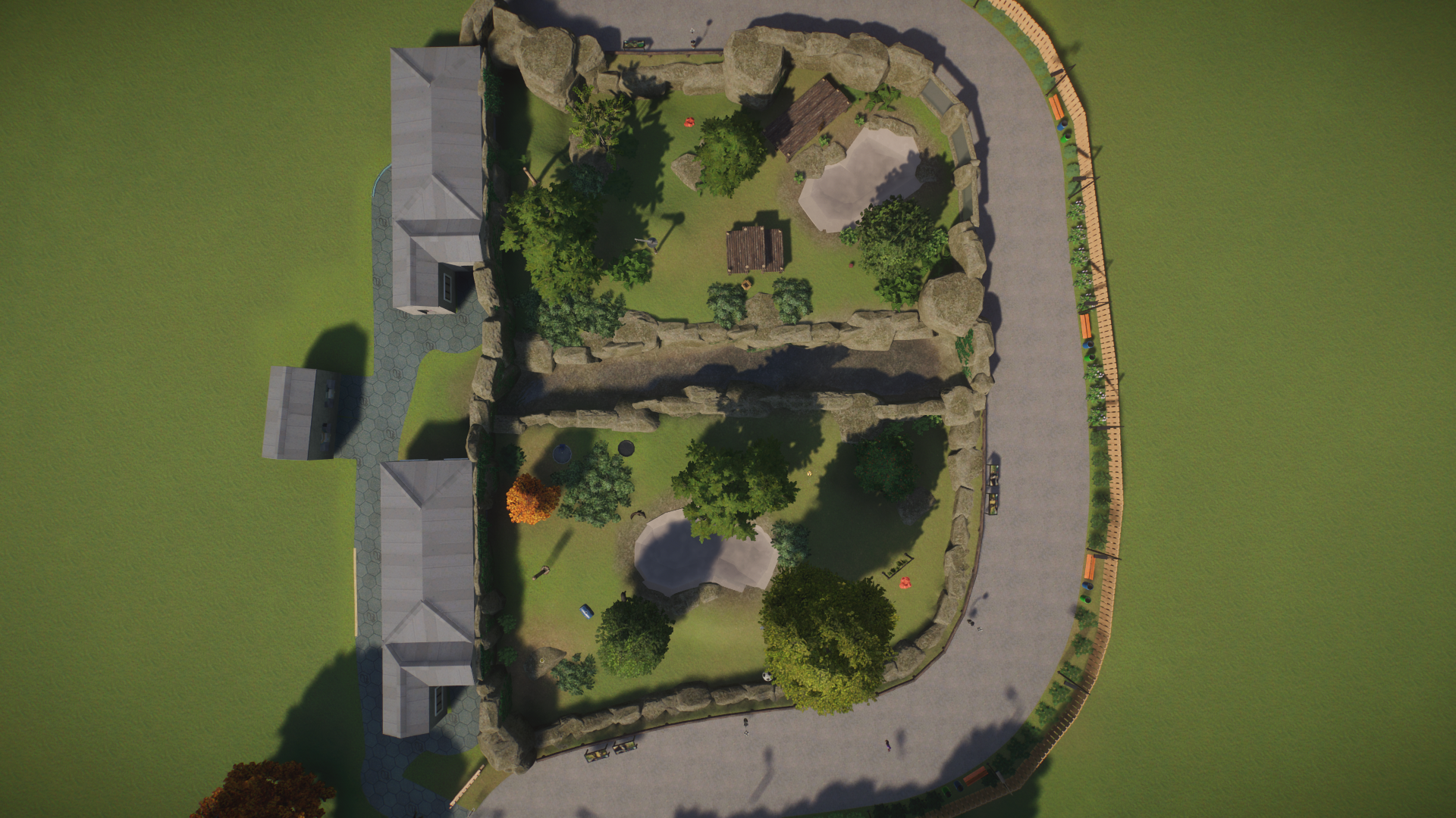 Overhead View of Predator-Prey Habitat