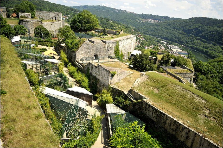Overview at Besançon zoo