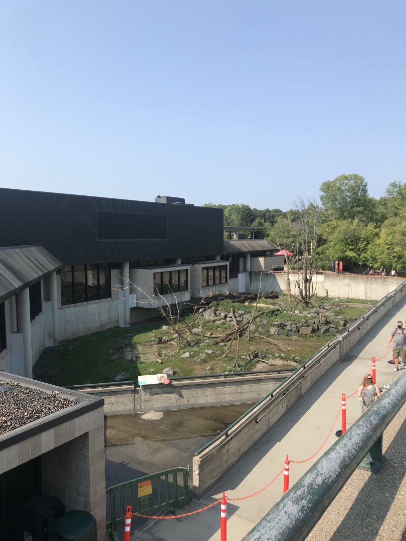 Overview of Japanese Macaque exhibit/main building