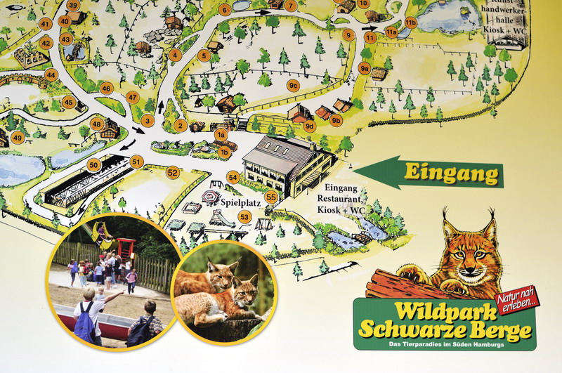 Overview plan at Wildpark Schwarze Berge