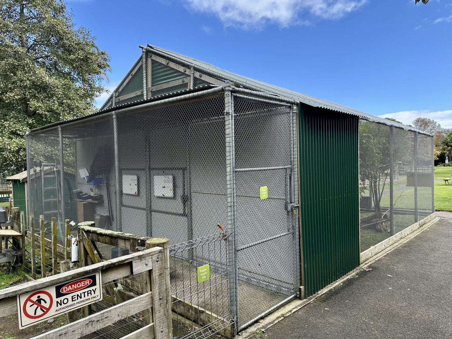 Owl Aviaries (Rear/Keeper Access)