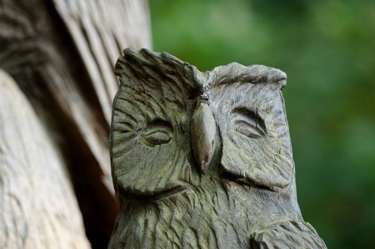 Owl statue at Rissen.