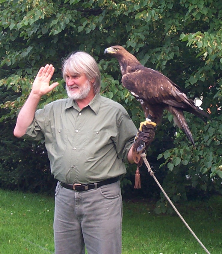 Owner with Golden eagle