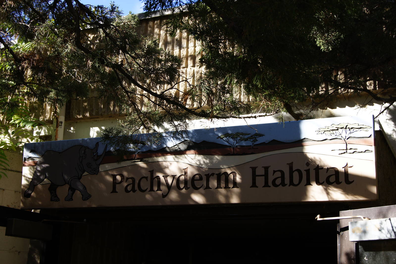 Pachyderm Habitat Sign