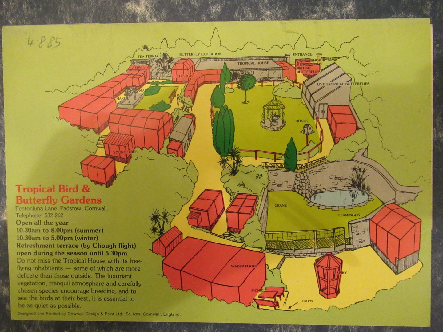 Padstow Bird Garden map