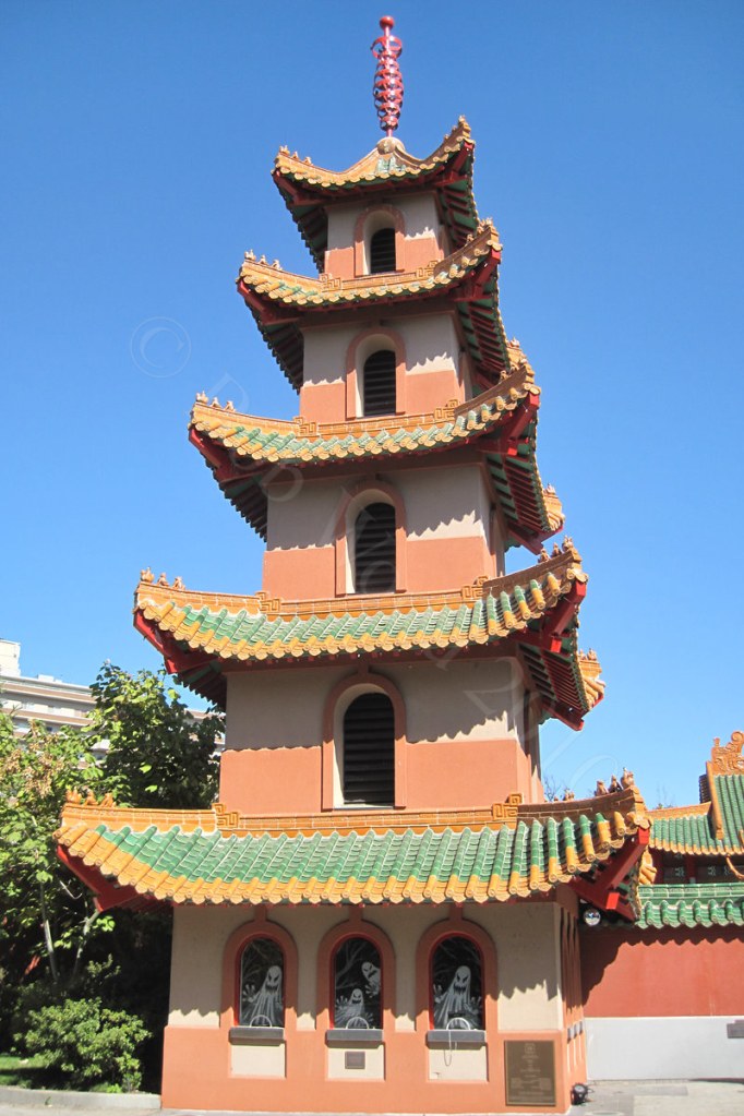 Pagoda at the entrance to the China Exhibit