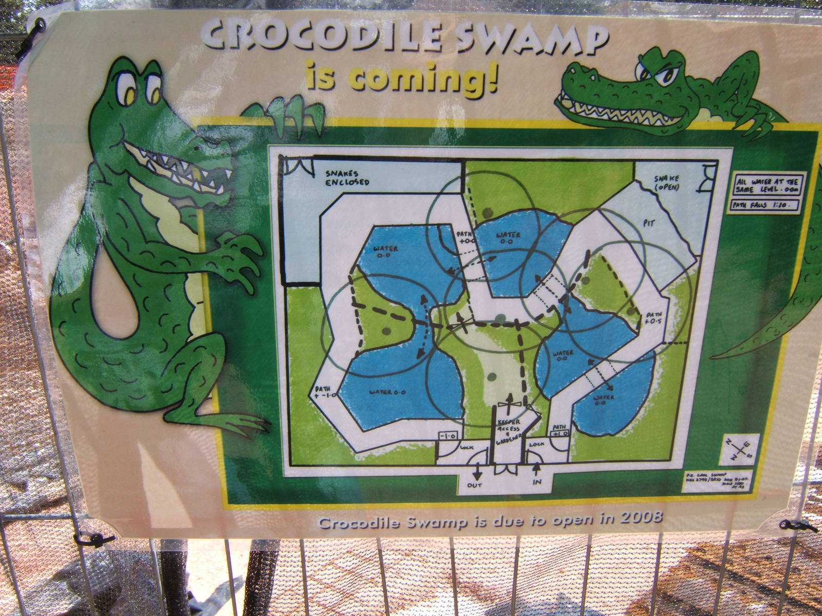 Paignton Zoo plan of new croc house
