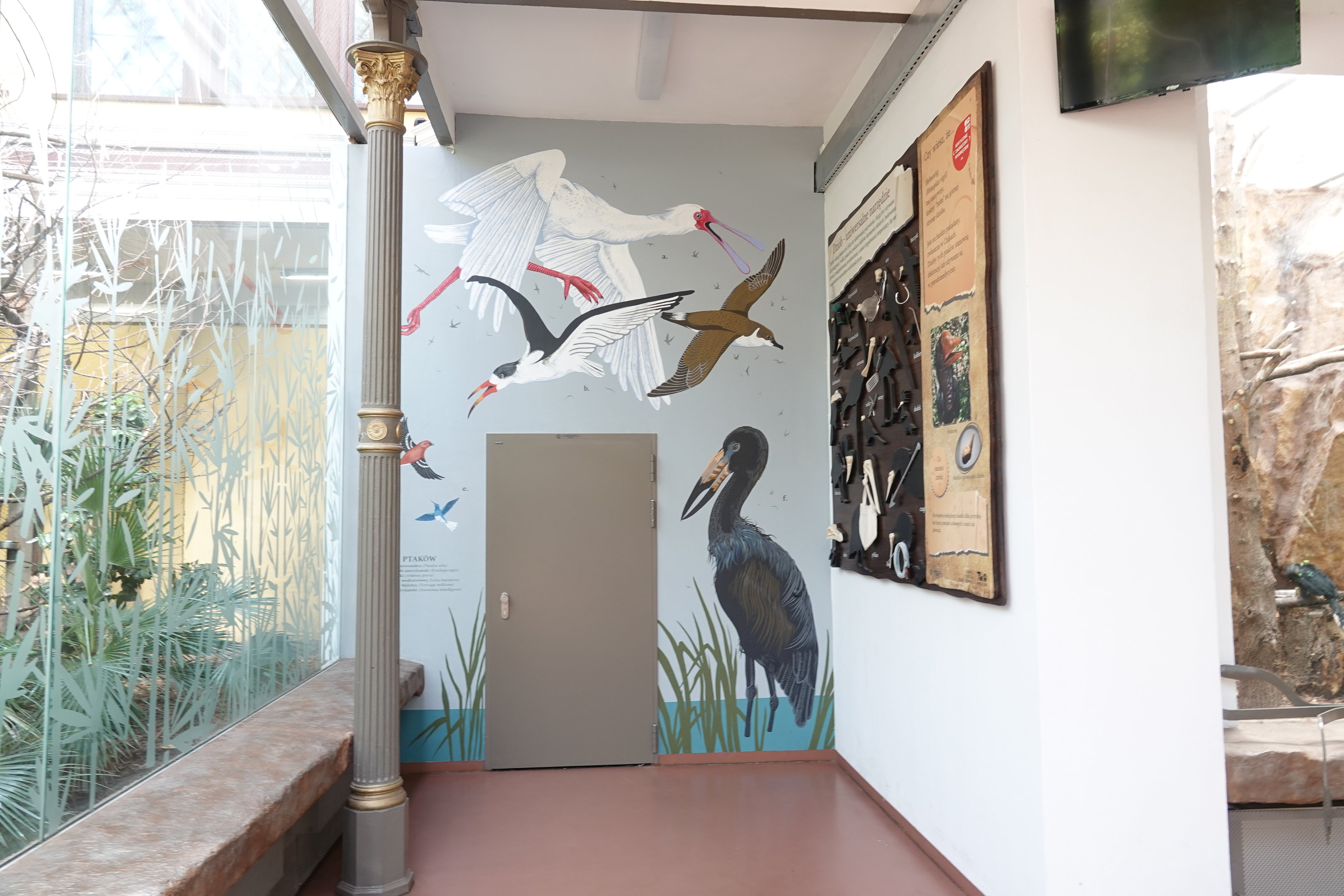 Paintings in the birdhouse