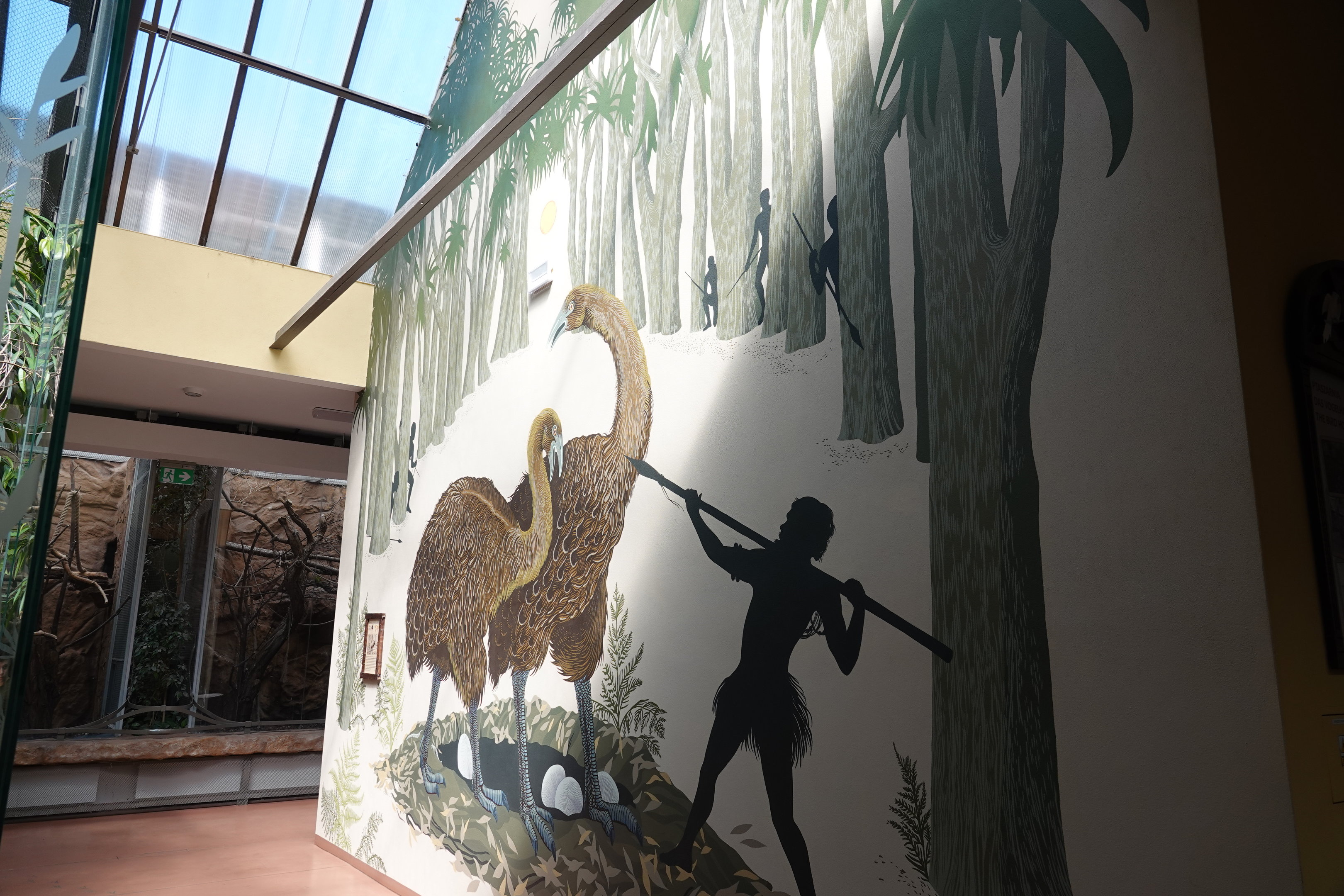 Paintings in the birdhouse