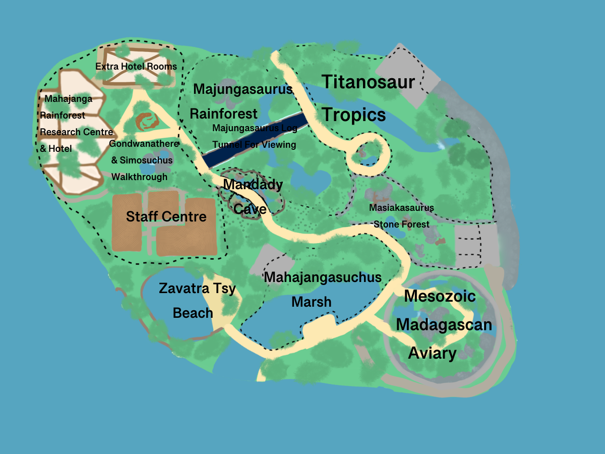 Paleo Isles Resort & Zoological Park: Mahajanga Rainforest Expedition Map