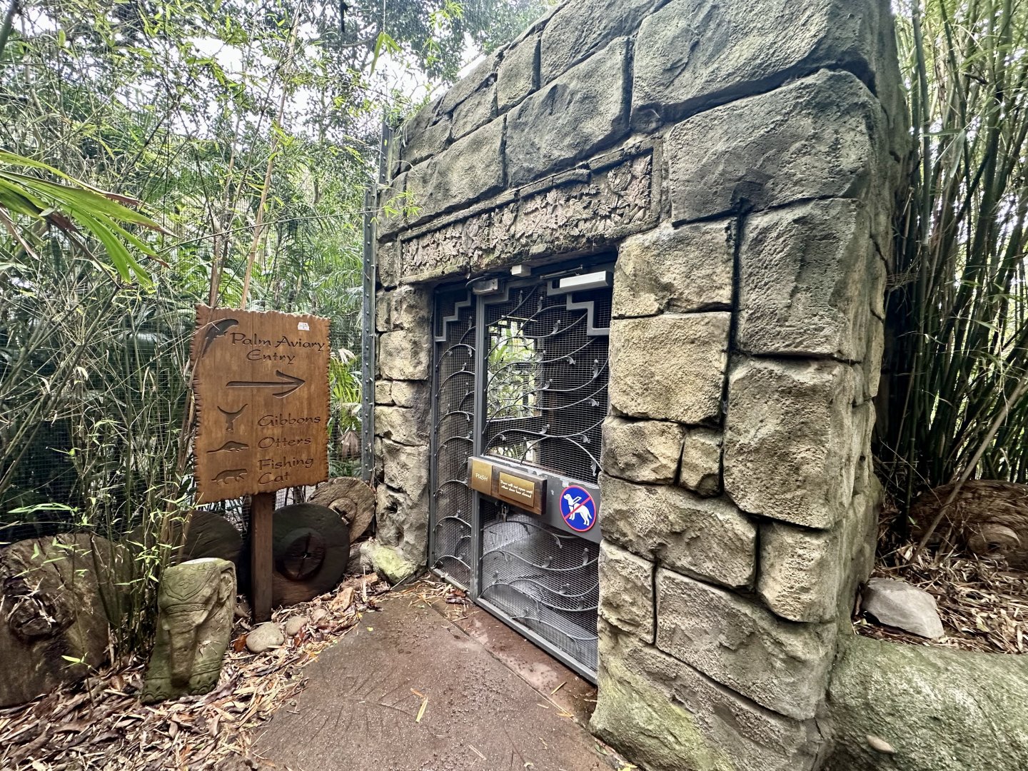 Palm Aviary Entrance