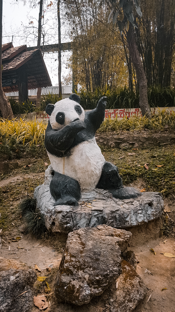 Panda sculpture
