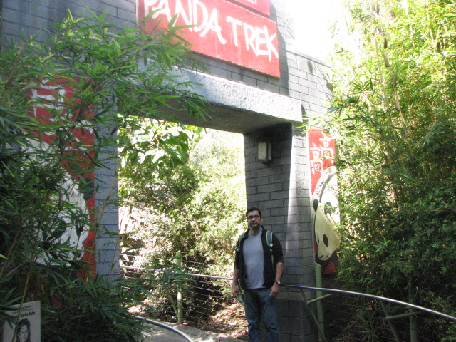 Panda Trek Entrance + my father
