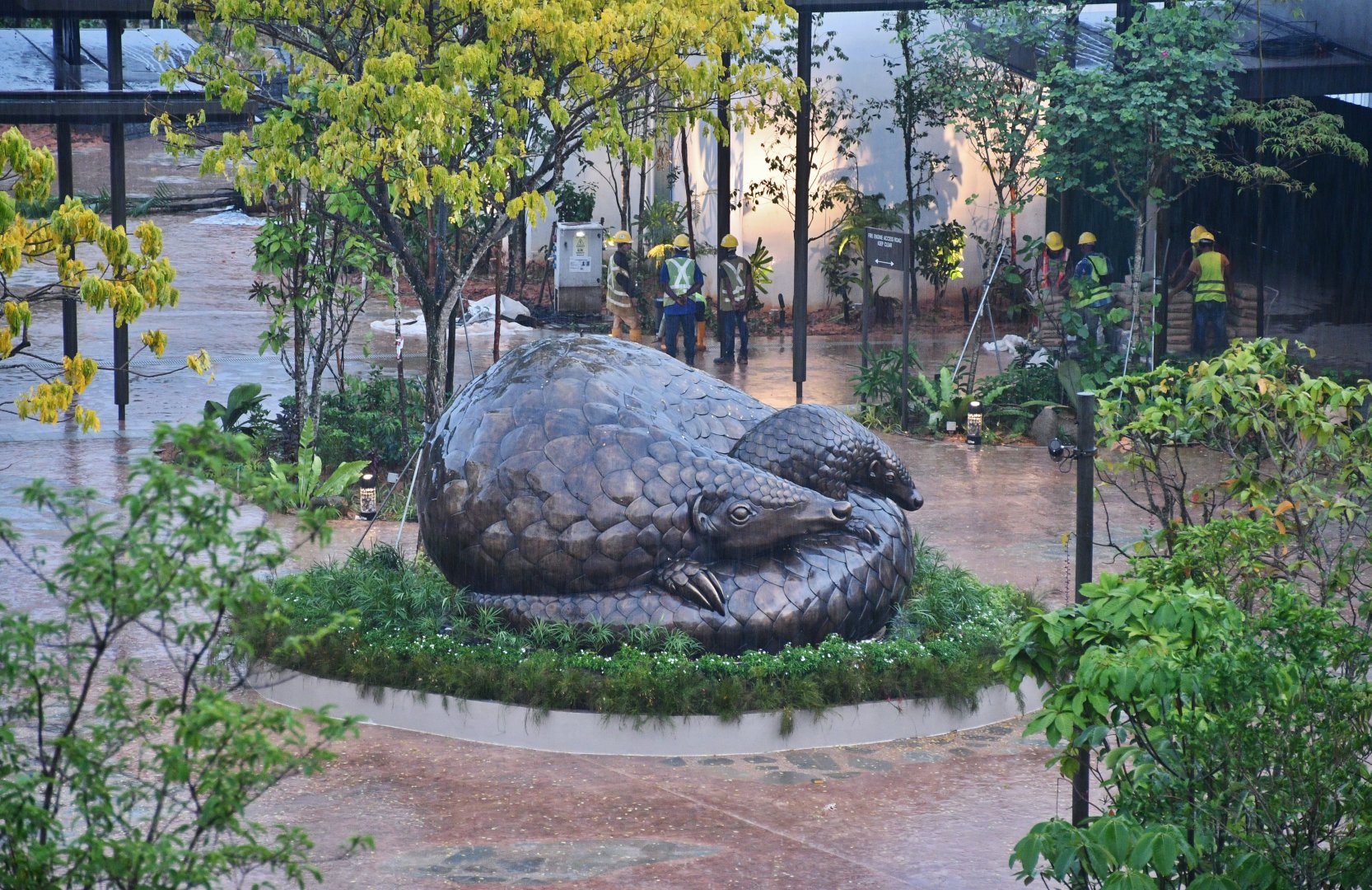 Pangolin Sculpture at Mandai Wildlife East (opening soon)
