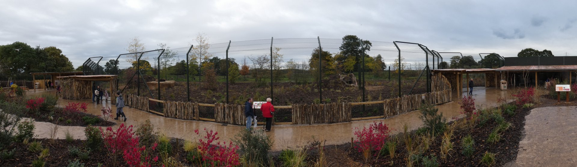 Panorama of Asiatic Lion facility