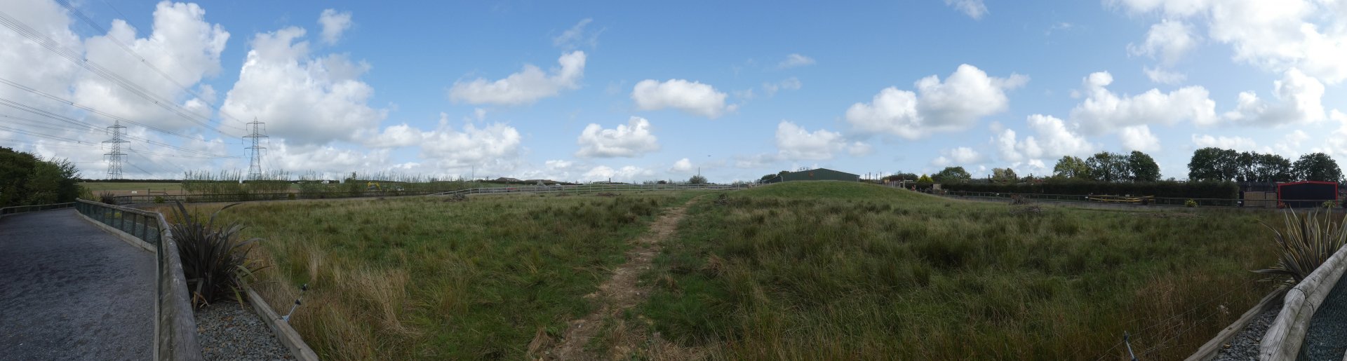 Panorama of Black Rhino enclosure