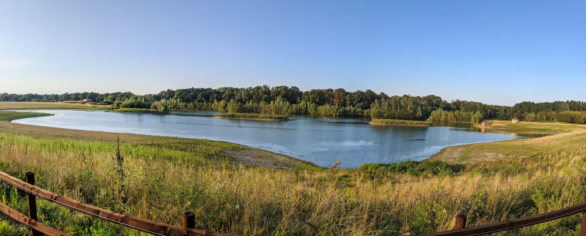 Panorama of largest lake / Watatunga / 1-9-20