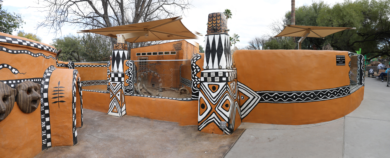 Panorama of meerkat renovation