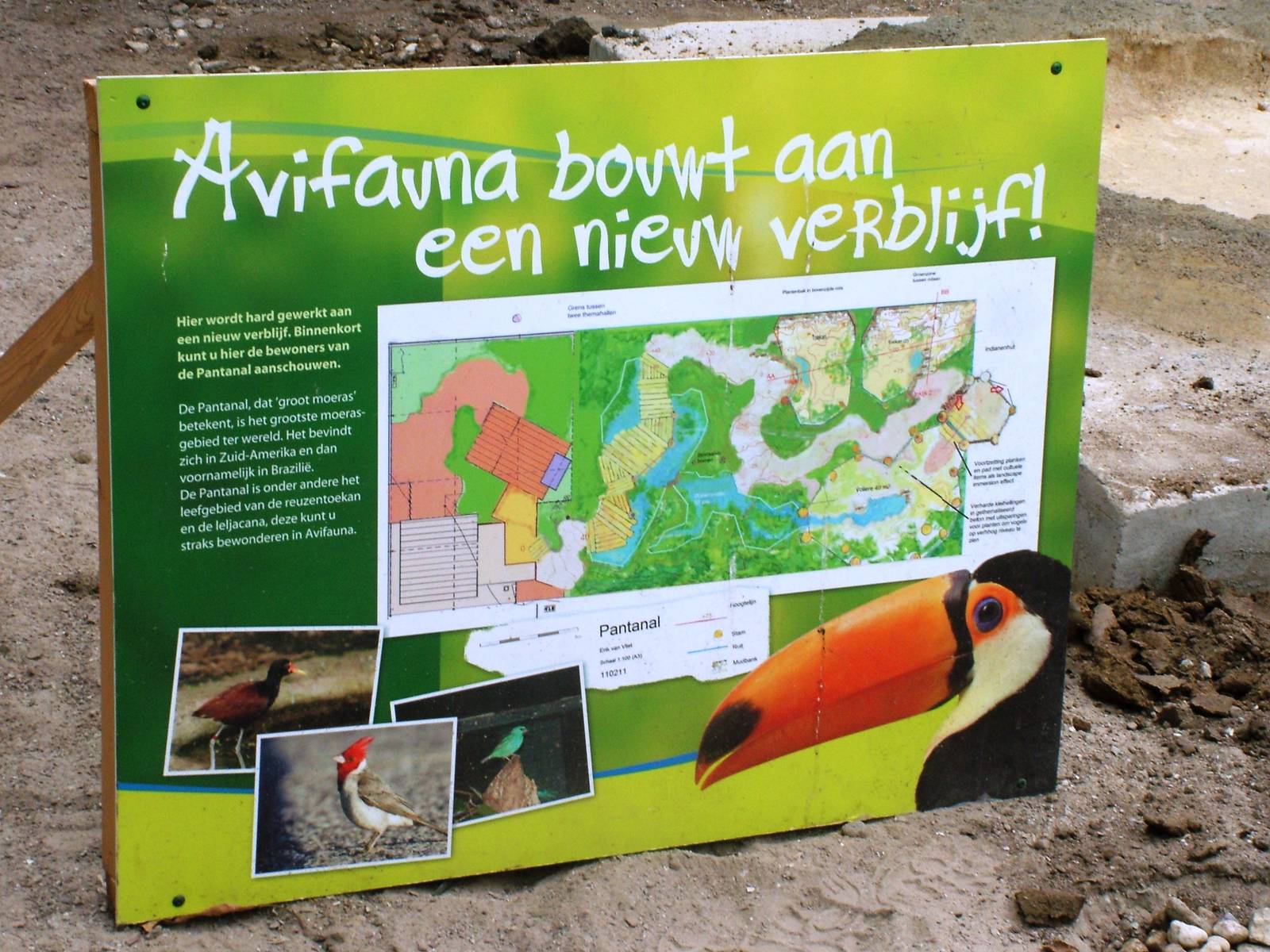 Pantanal Exhibit Construction at Avifauna, 04/06/12