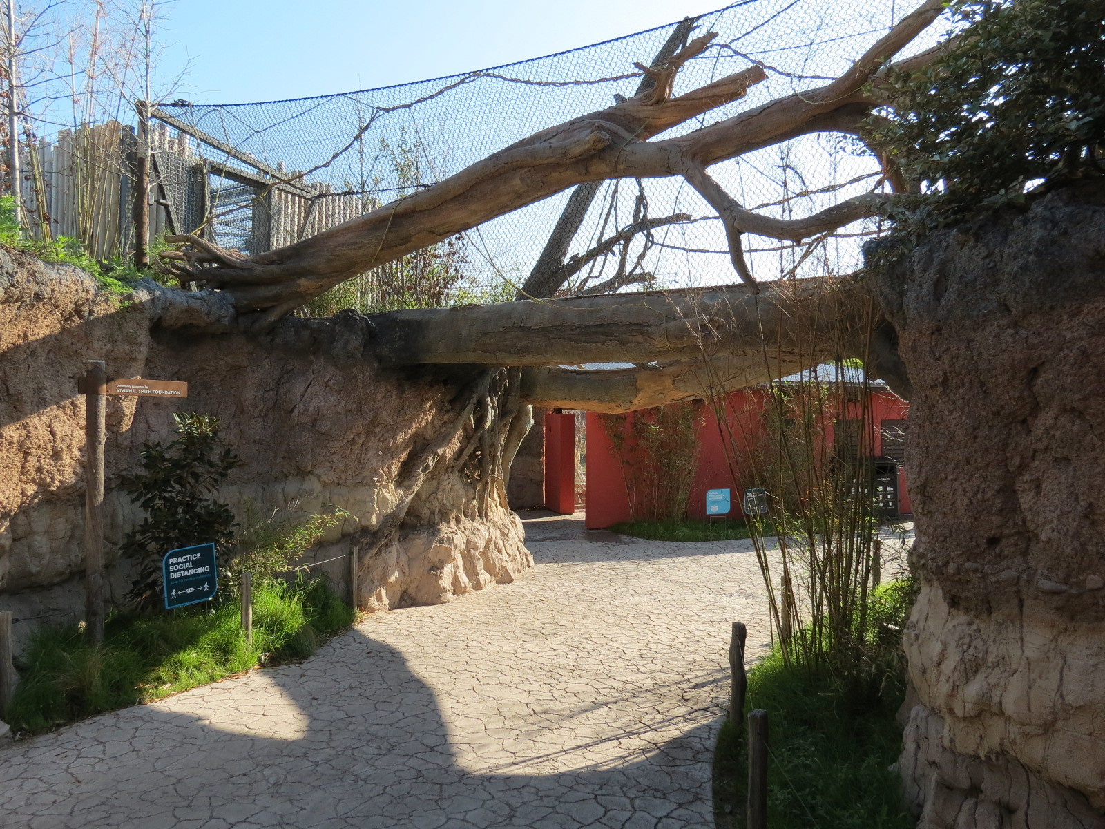 Pantanal - Jaguar Exhibit - Transfer Bridge Over Visitor Path