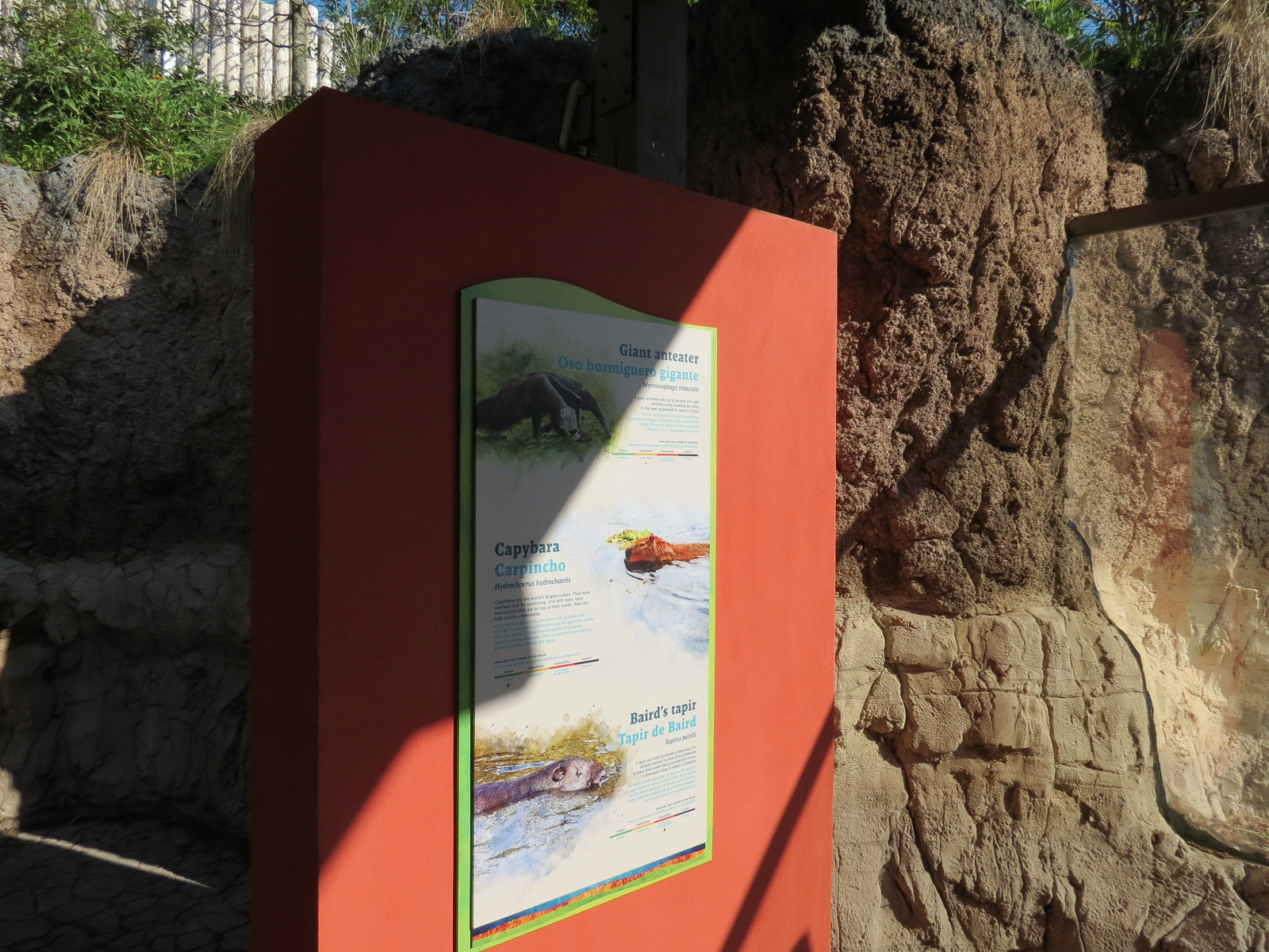 Pantanal - Mixed Species Exhibit - Viewing Shelter Species Sign