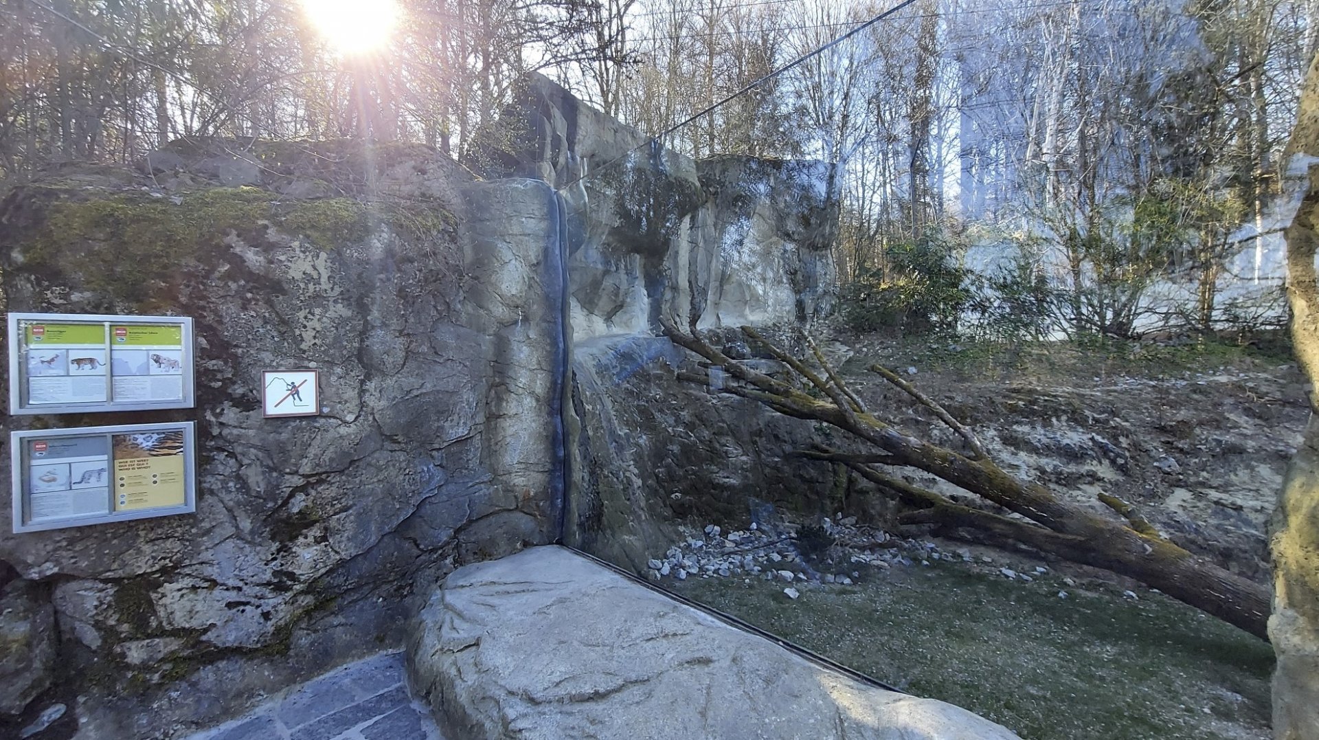 Panthera former snow leopard enclosure third and top viewing area