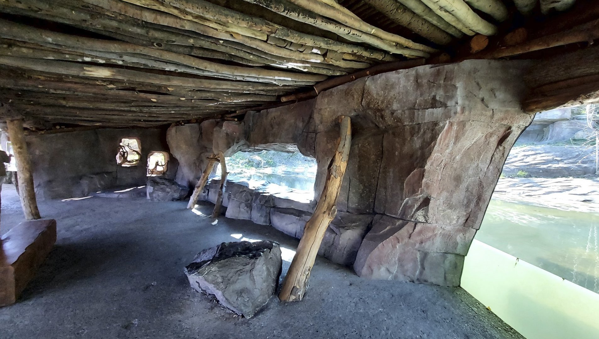 Panthera former tiger enclosure main viewing area