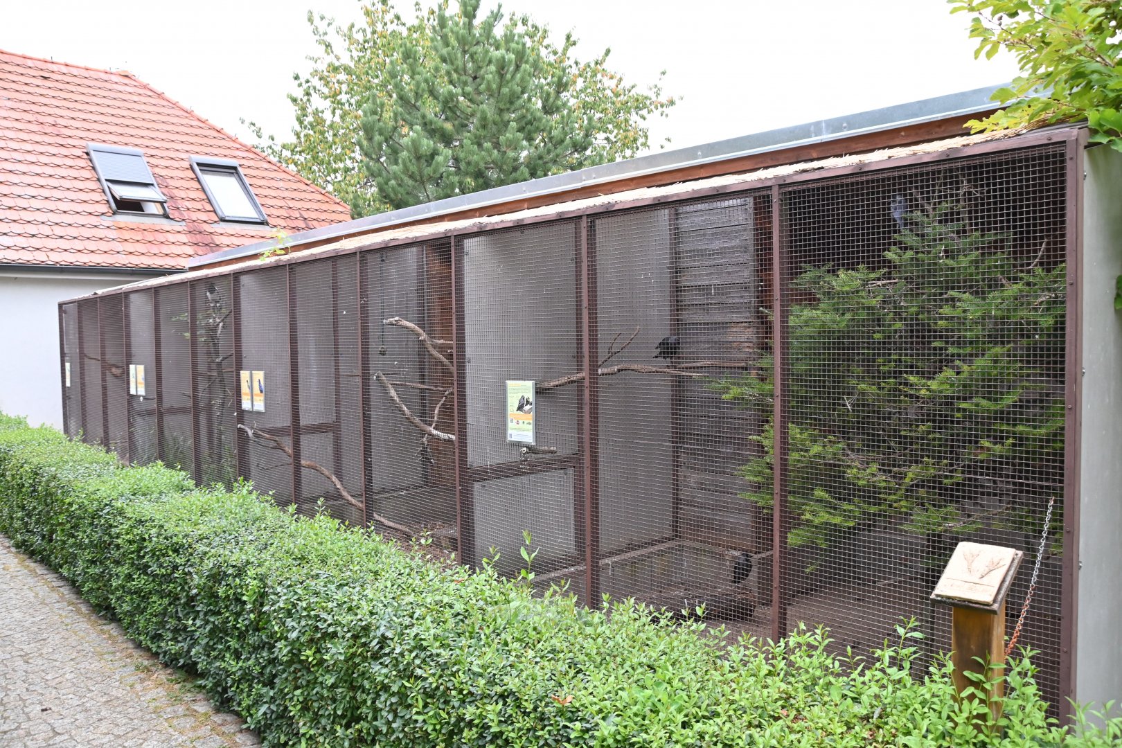 paraZOO - row of aviaries