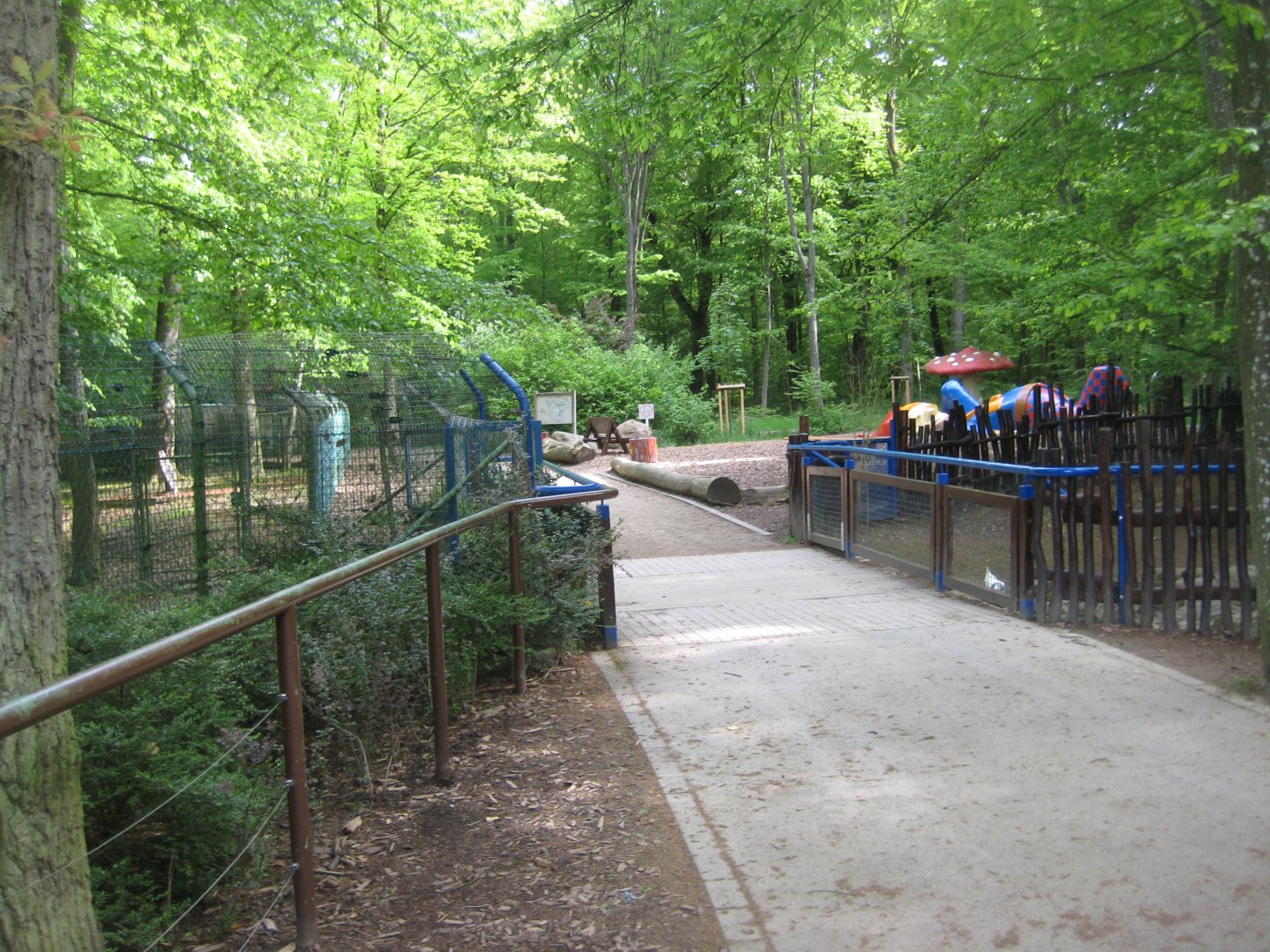 Parc Merveilleux - view into woods