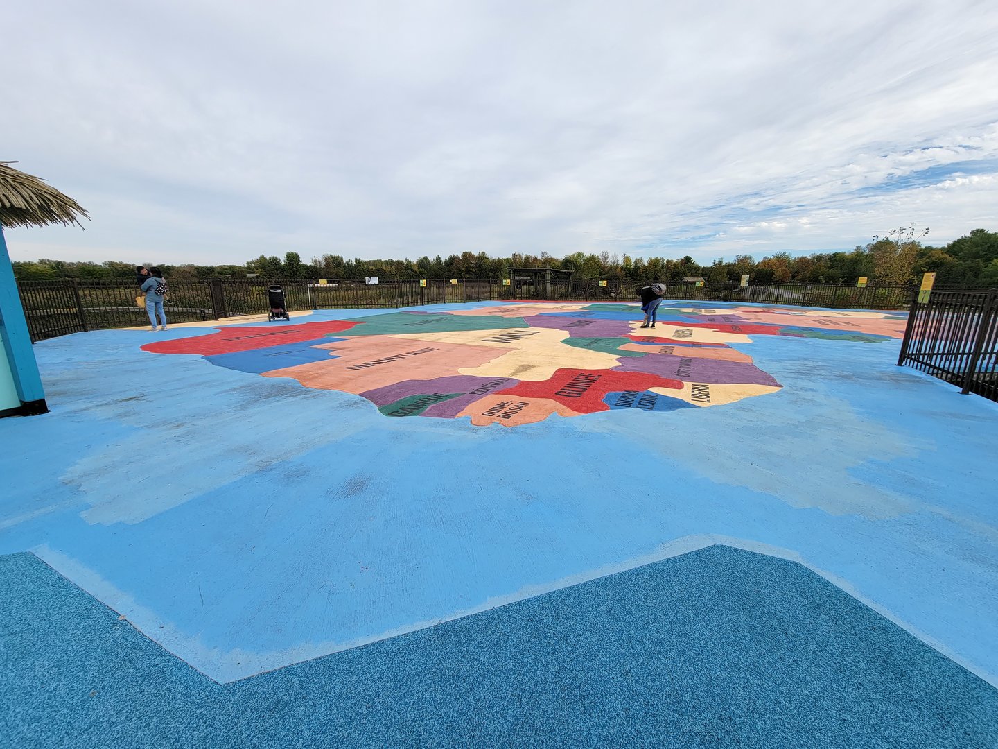 Parc Safari - Afrika Terrace, painting of African countries