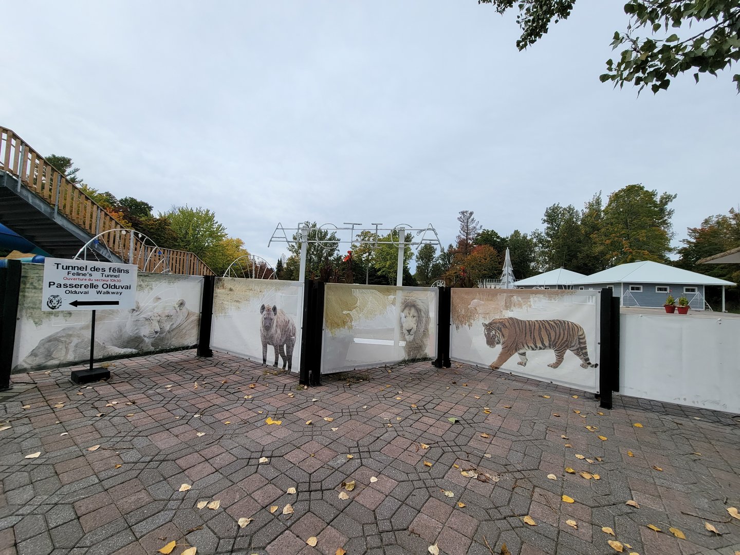 Parc Safari - Path through water park to the animals