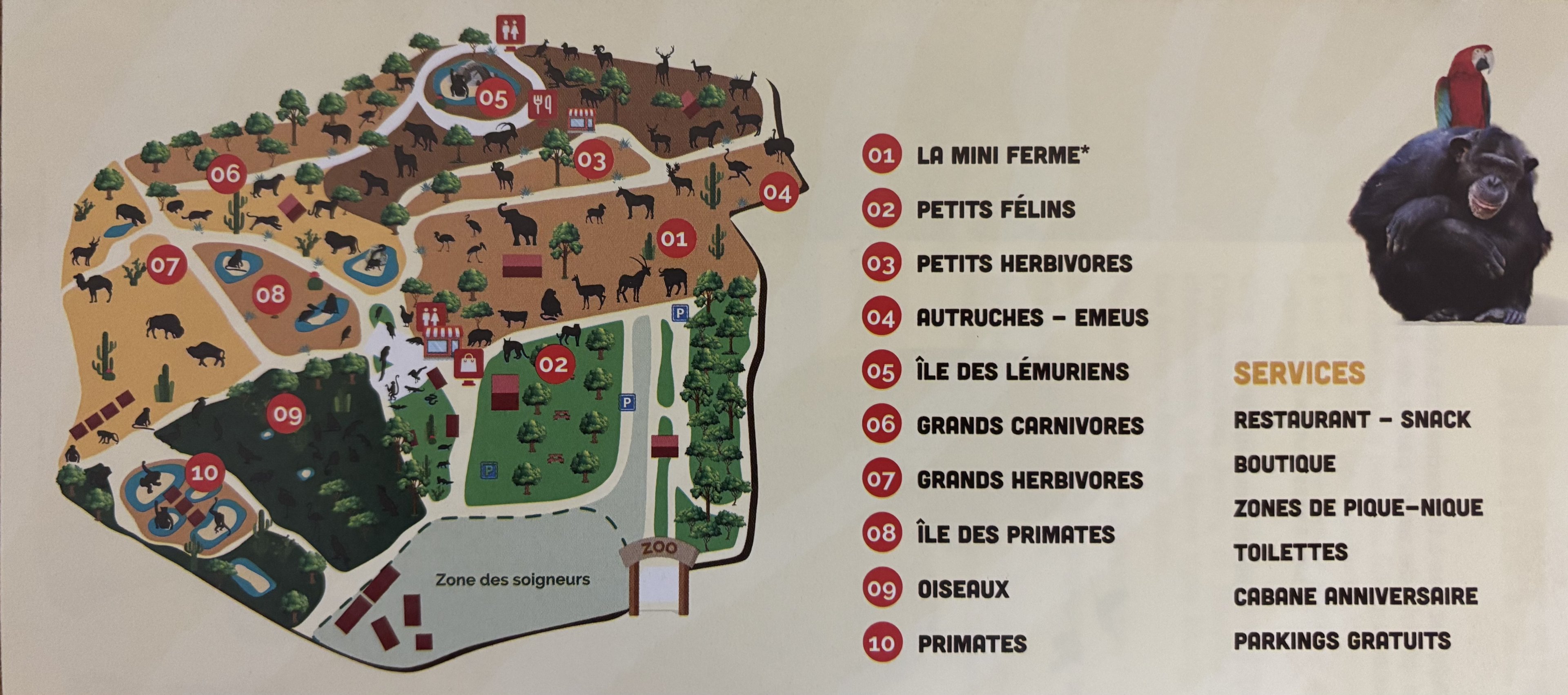Parc Zoologique de Frejus Map - 2021