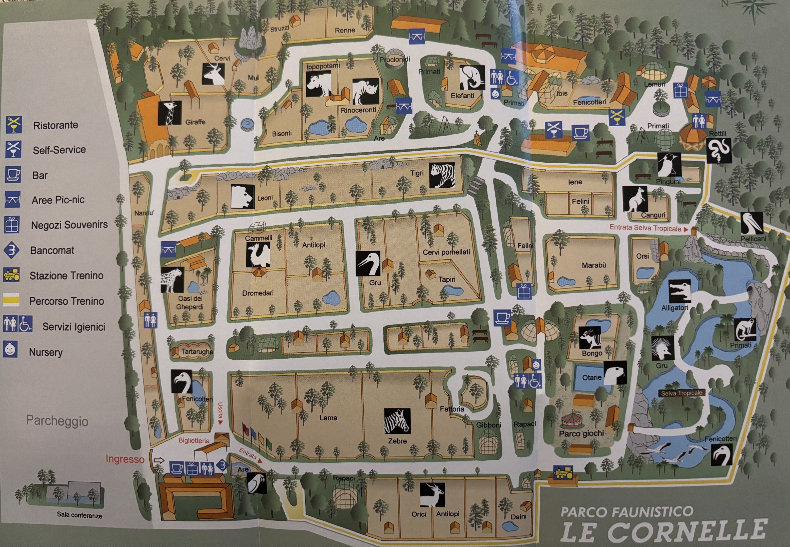 Parco Faunistico Le Cornelle Map - 2006