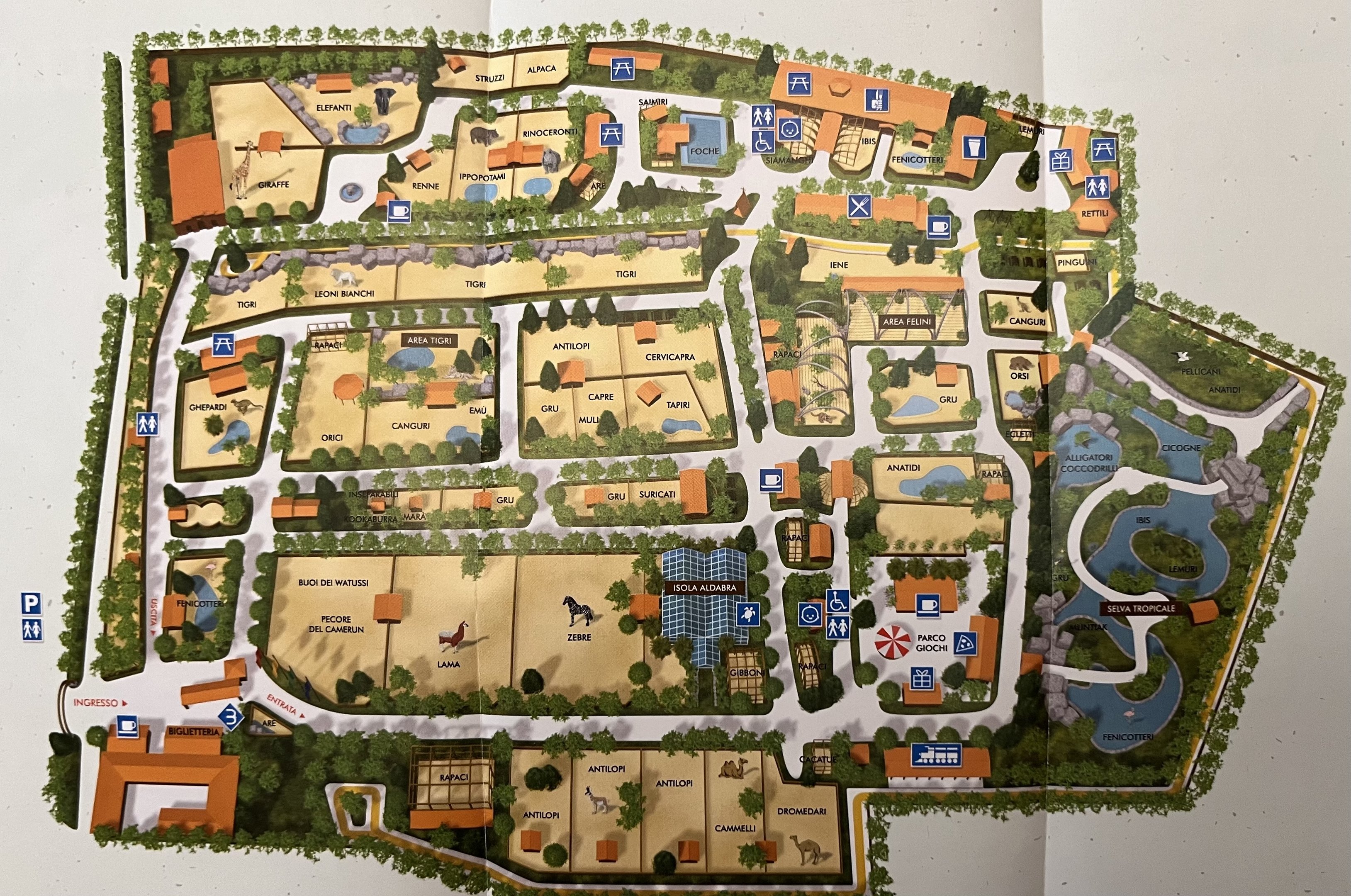 Parco Faunistico Le Cornelle Map - undated