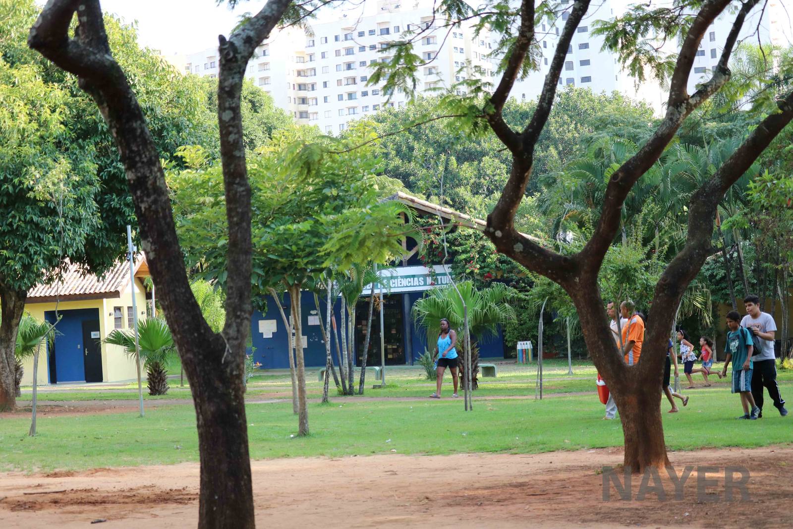 Park area in the centre of the zoo, April 2016