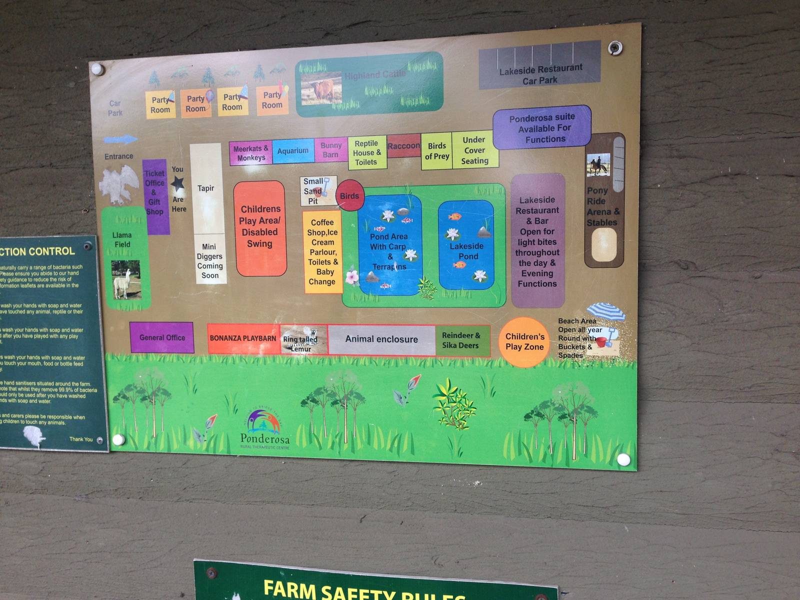 Park Map at Ponderosa Rural Thereapeutic Centre
