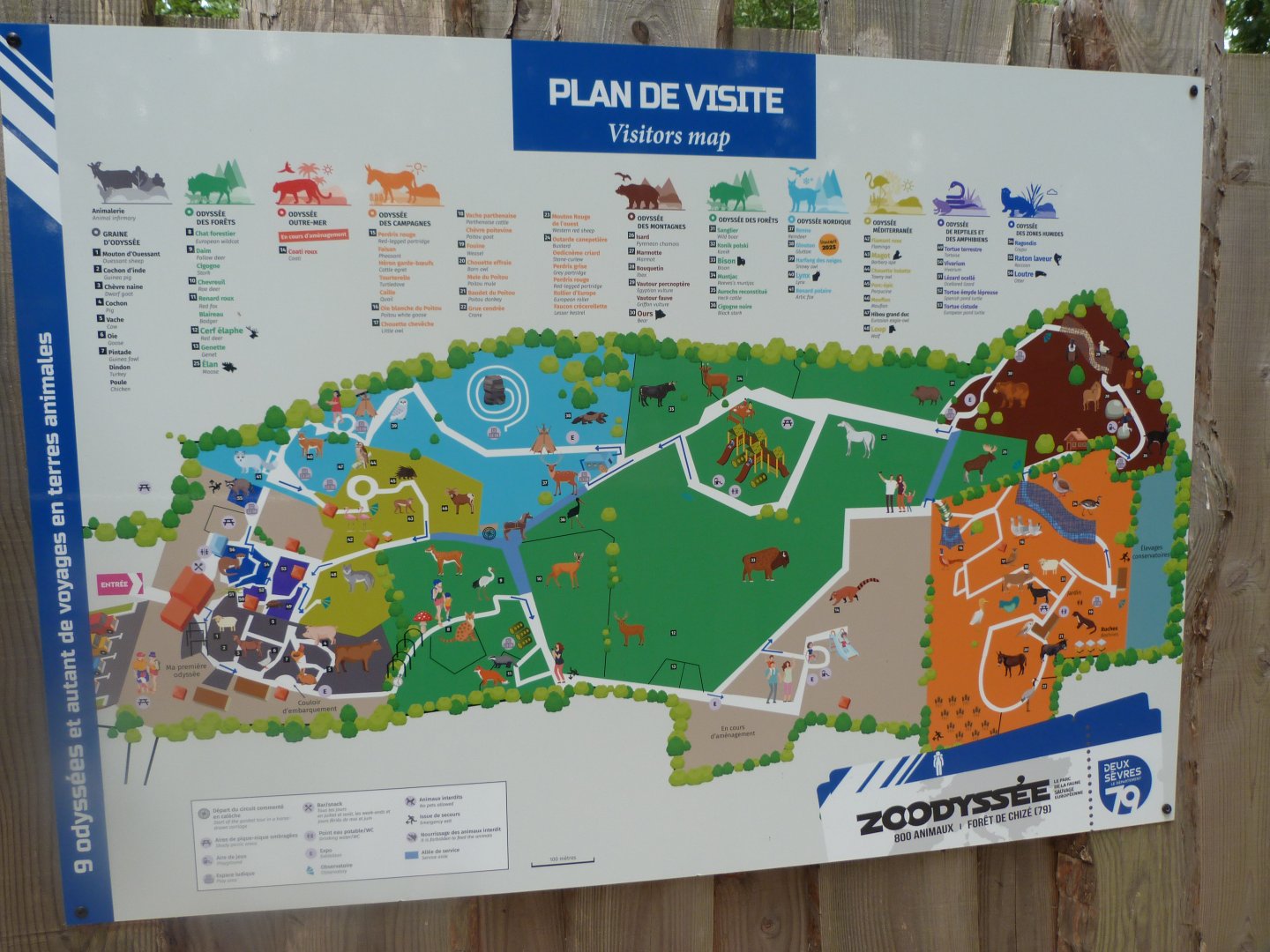 Park map -Zoodyssée (2025)