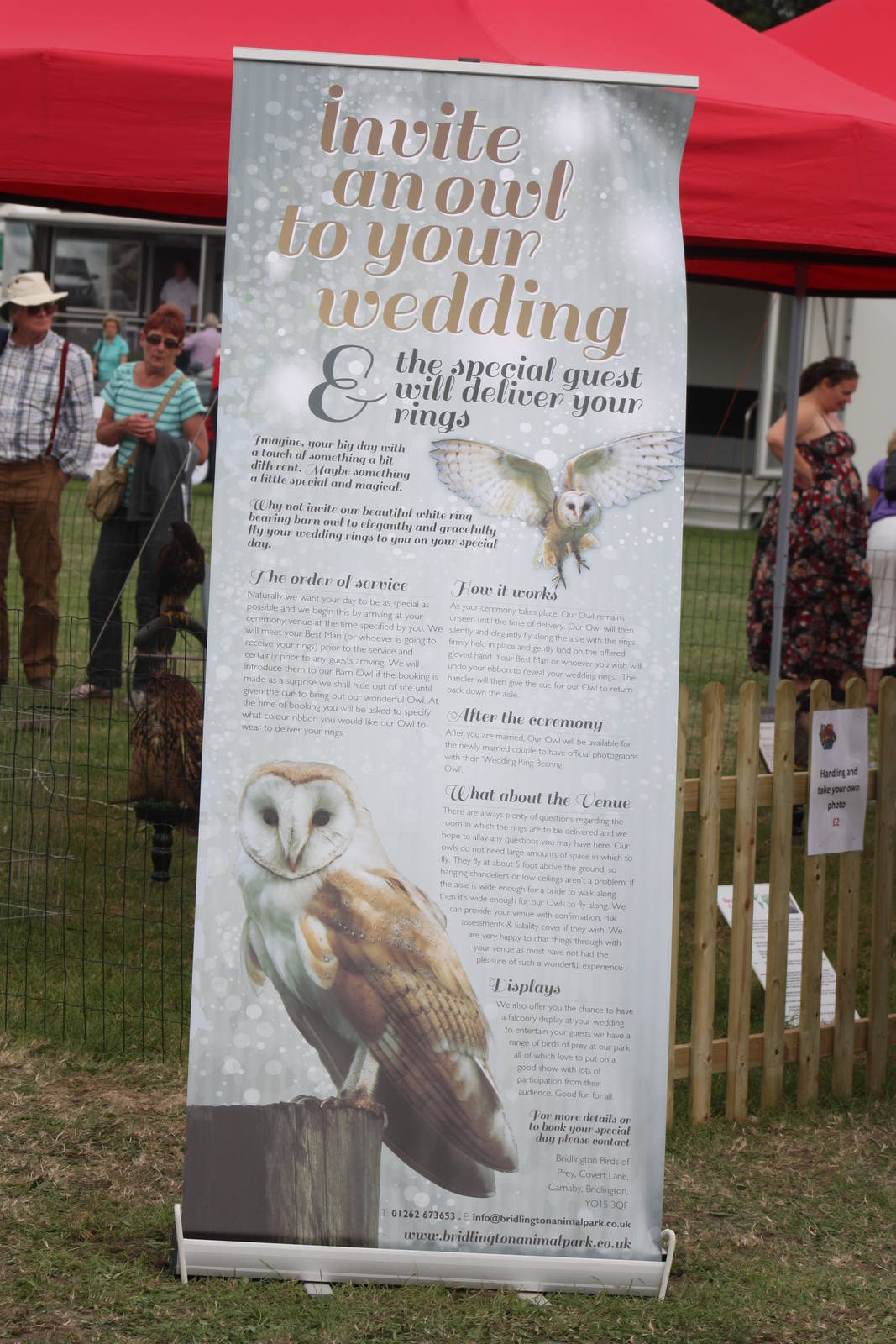 Park signage at Driffield Show, 16th July 2014