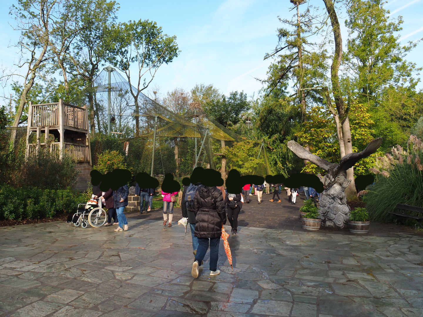 Park view near raptor aviaries, 2019-10-04