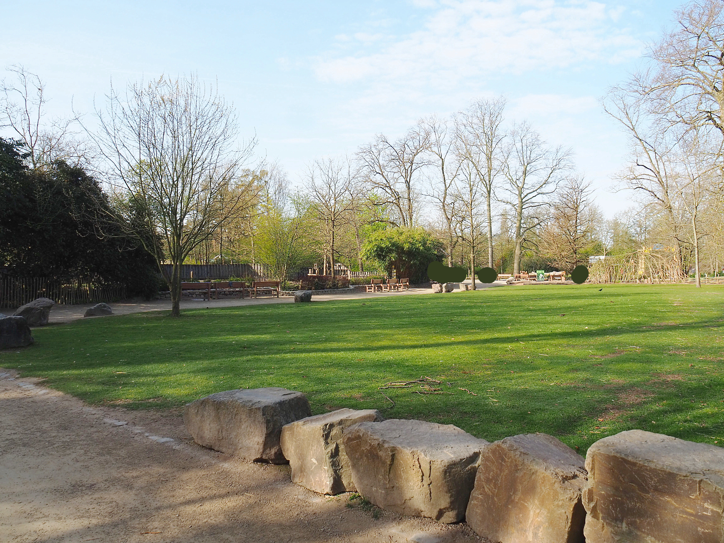 Park view near the Indian rhinoceros exhibit, 2022-04-12