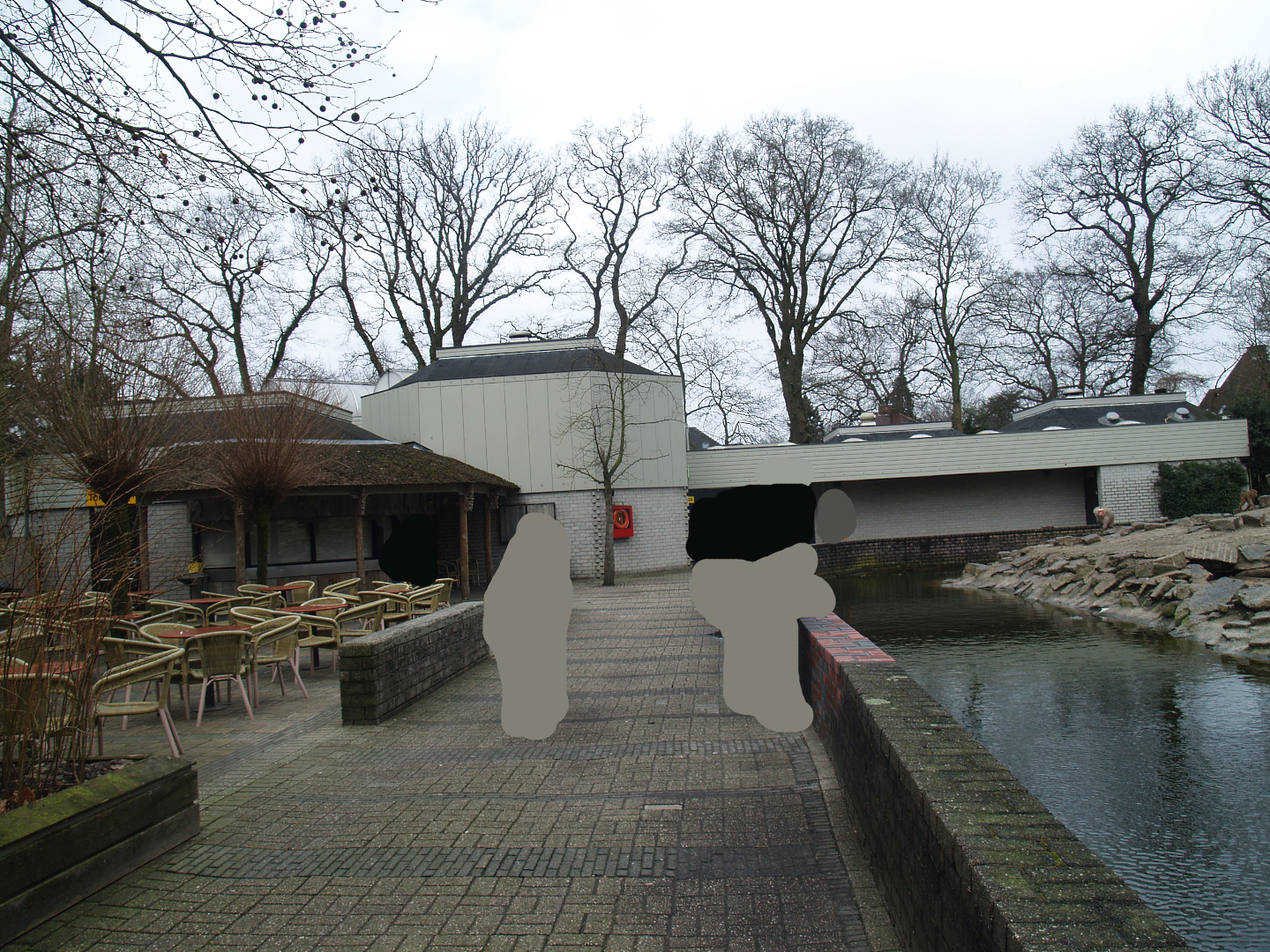 Park view next to the Hamadryas baboon island, 2008-03-01