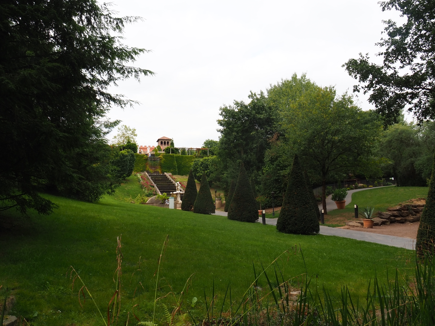 Park view towards the Italian area (Aug 28th, 2018)