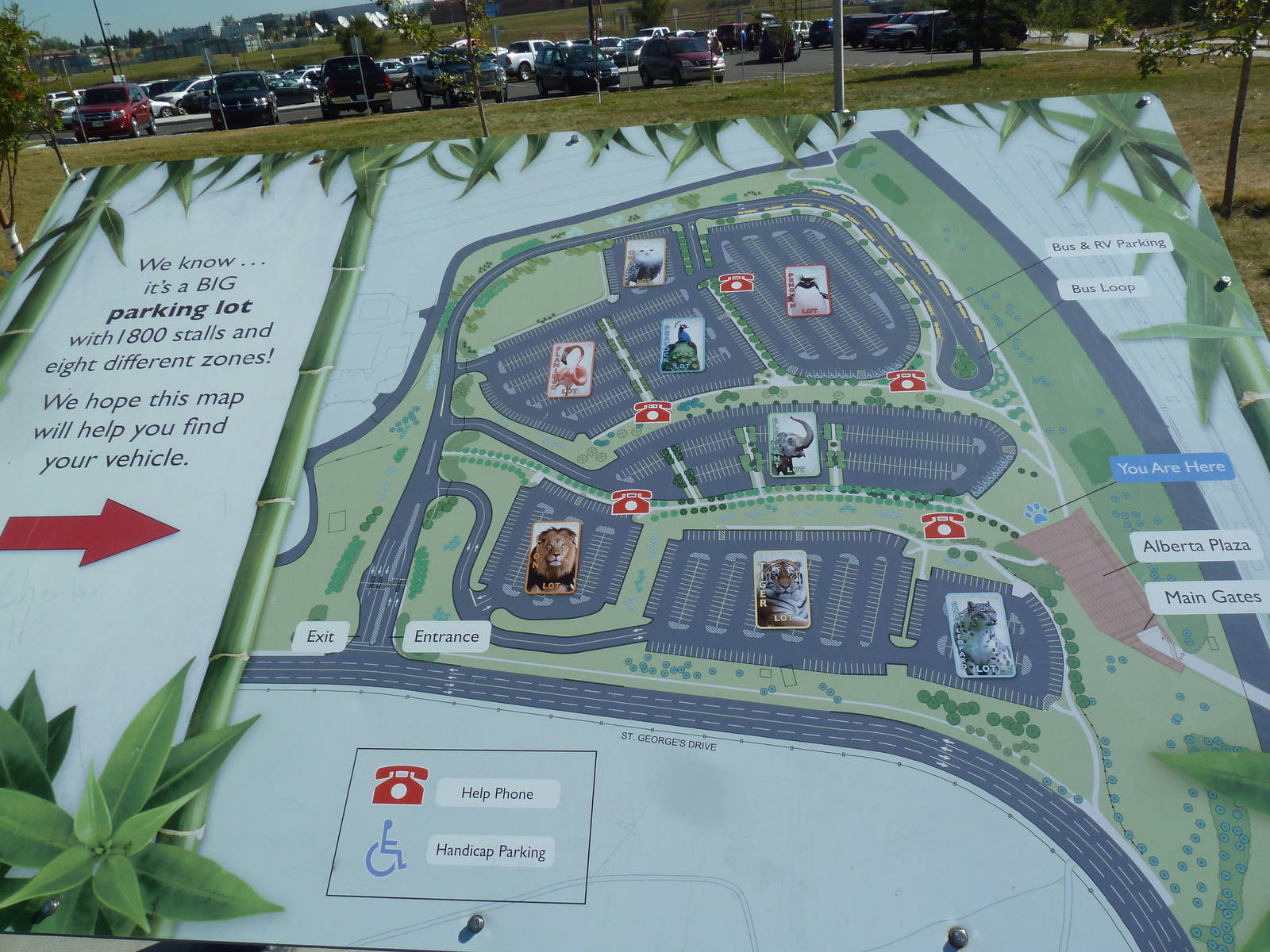 Parking Lot Map (1800 Stalls)