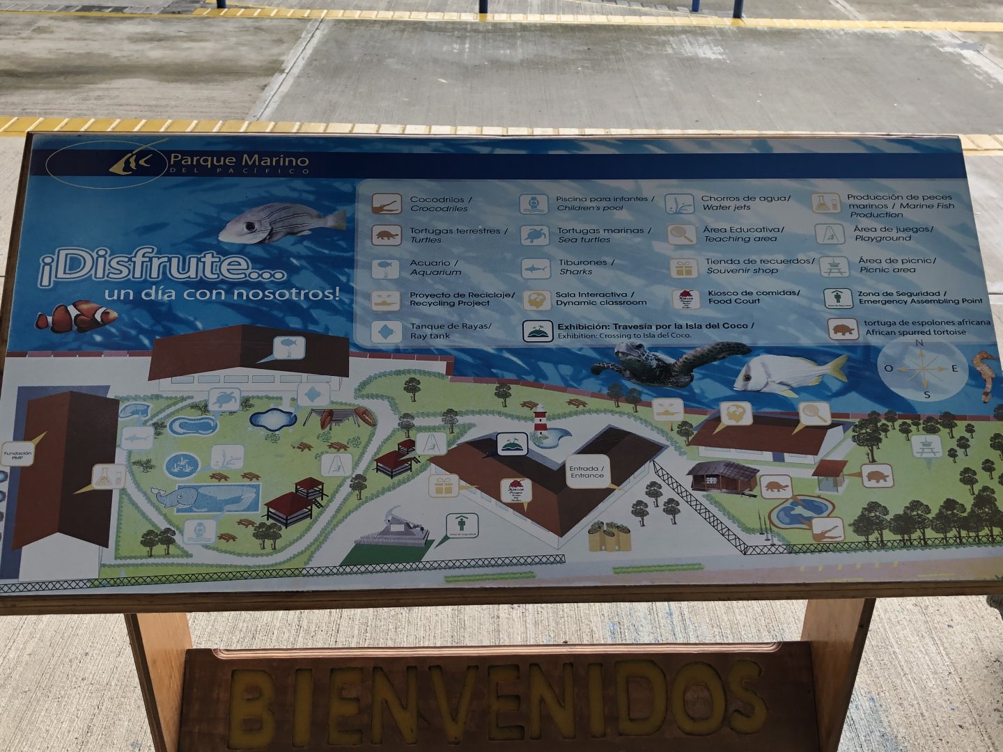 Parque Marino del Pacifico facility map
