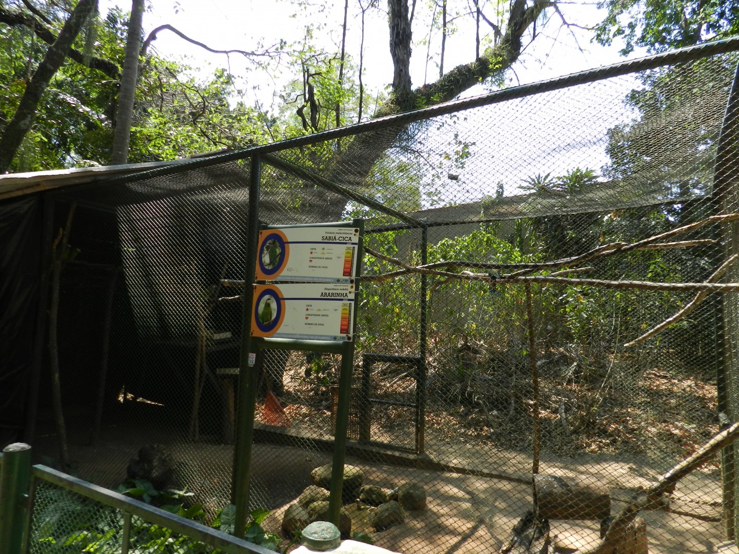 Parrot and macaw exhibit - Campinas zoo (BDJ)