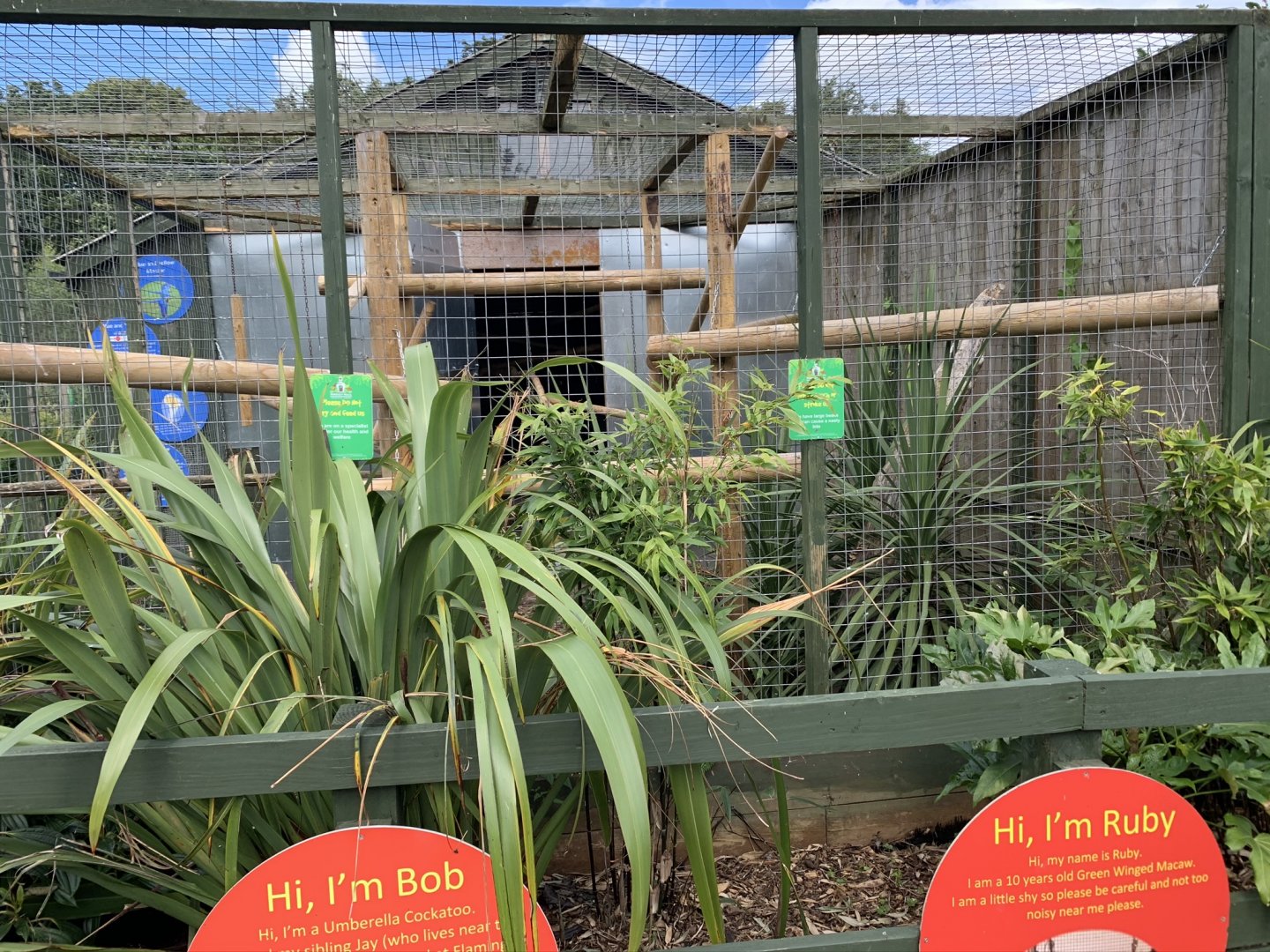 Parrot Aviary at Northumberland College Zoo (2020)