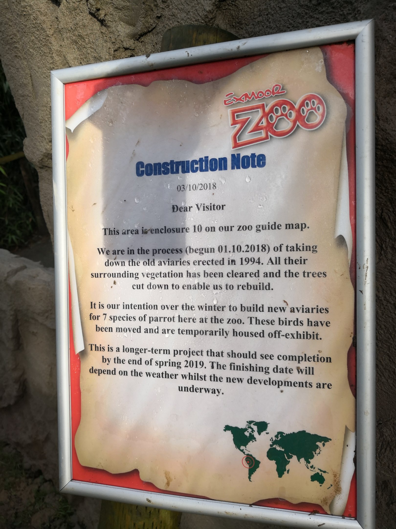 Parrot complex signage