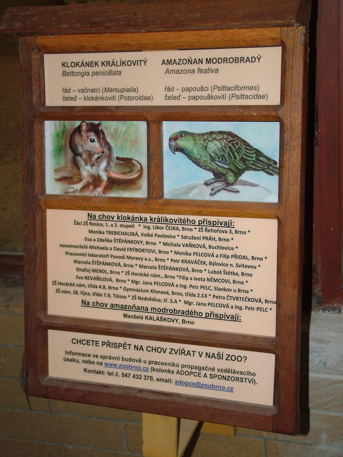 Parrot House signage at Brno, 27/05/10